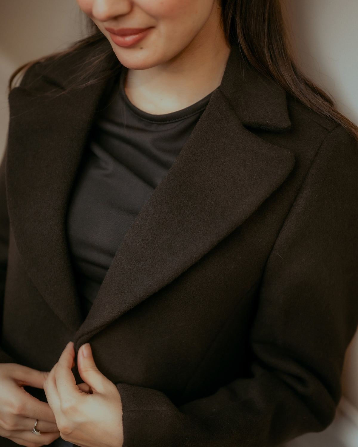 CHOCOIR long coat by Rohma Khann Designs — product view 2
