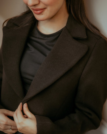 CHOCOIR long coat by Rohma Khann Designs — product view 2