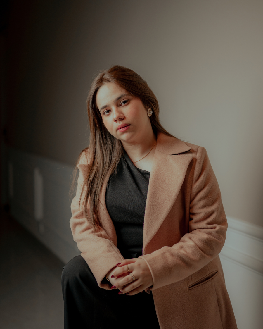 IVORY long coat by Rohma Khann Designs — product view 1