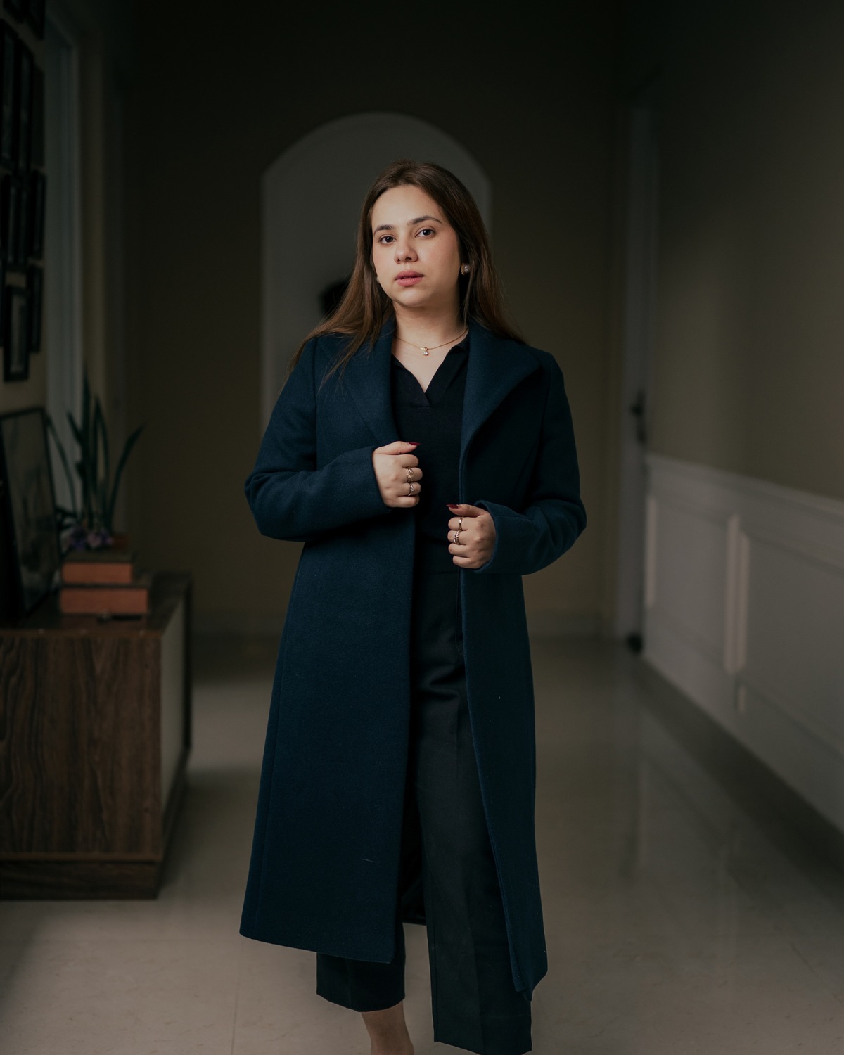 BLEU ROYAAL long coat by Rohma Khann Designs — product view 1