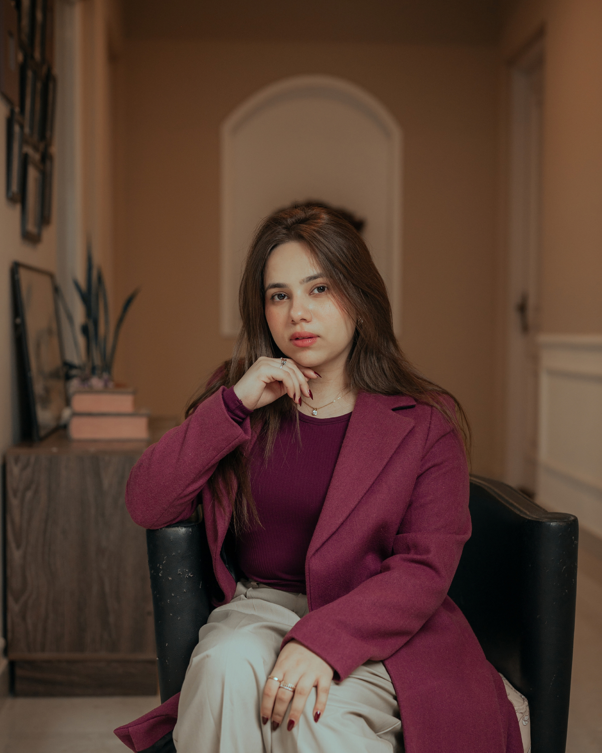 LAVENDER MIST long coat by Rohma Khann Designs — product view 2